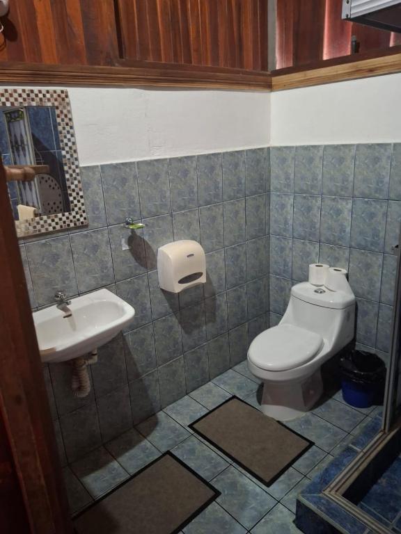 Koupelna v ubytování Cabinas Nirvana