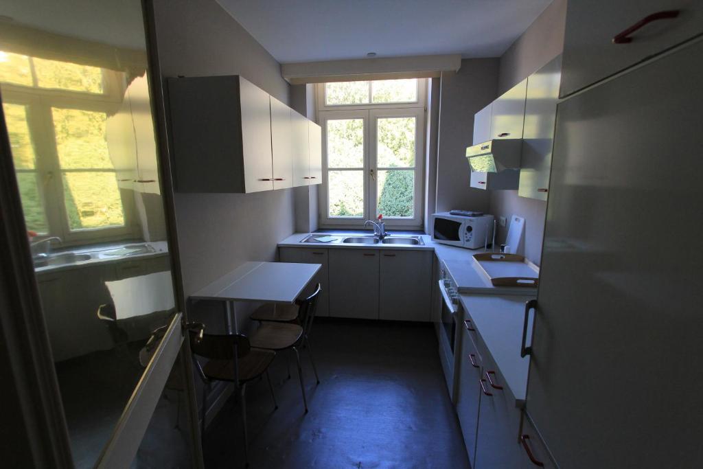 Kuchyň nebo kuchyňský kout v ubytování Chateau Cardinal