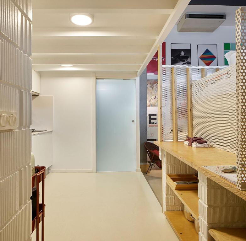Kuchyň nebo kuchyňský kout v ubytování ATERIAN LOFT 1