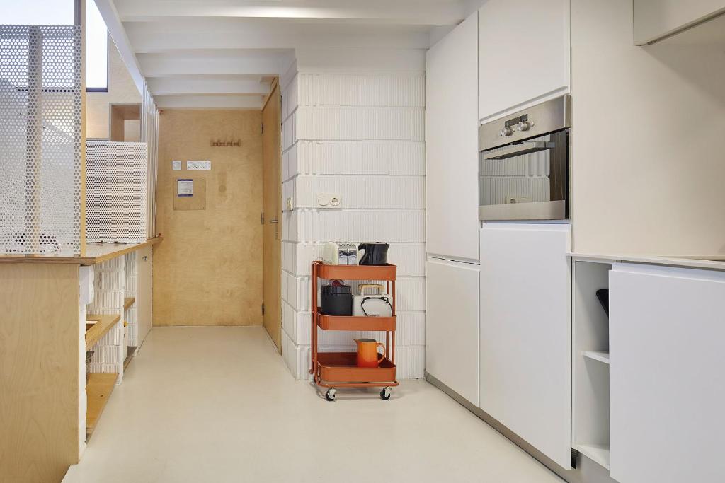 Kuchyň nebo kuchyňský kout v ubytování ATERIAN LOFT 1