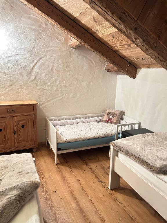 Postel nebo postele na pokoji v ubytování Almhaus Chalet 607 - Lachtal
