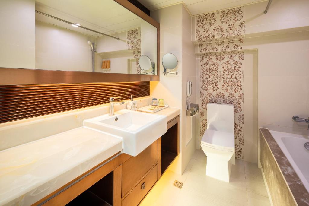 Koupelna v ubytování Hotel Metropole