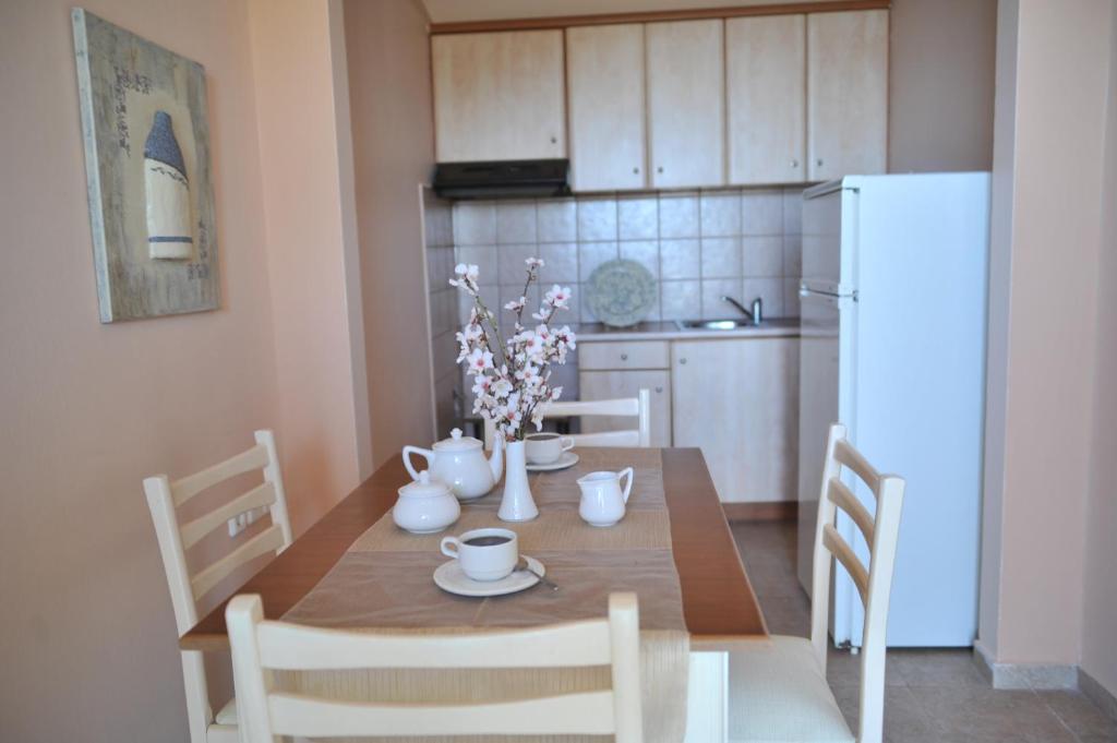 Kuchyň nebo kuchyňský kout v ubytování Apartments Valta View