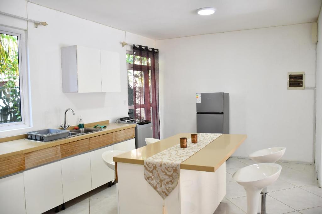 Kuchyň nebo kuchyňský kout v ubytování Martello Apartments