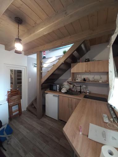 Kuchyňa alebo kuchynka v ubytovaní Boathouse Balatonlelle with Sauna