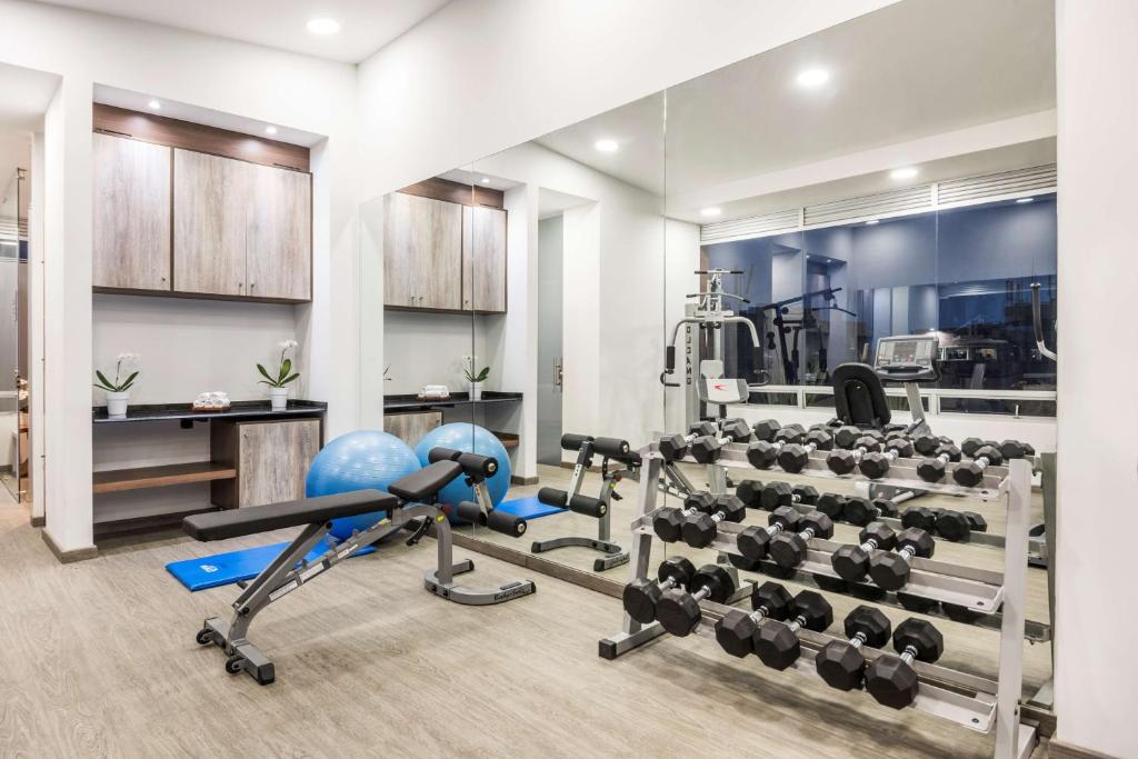 Fitness centrum a/nebo fitness zařízení v ubytování NH Bogota Urban 93 Royal