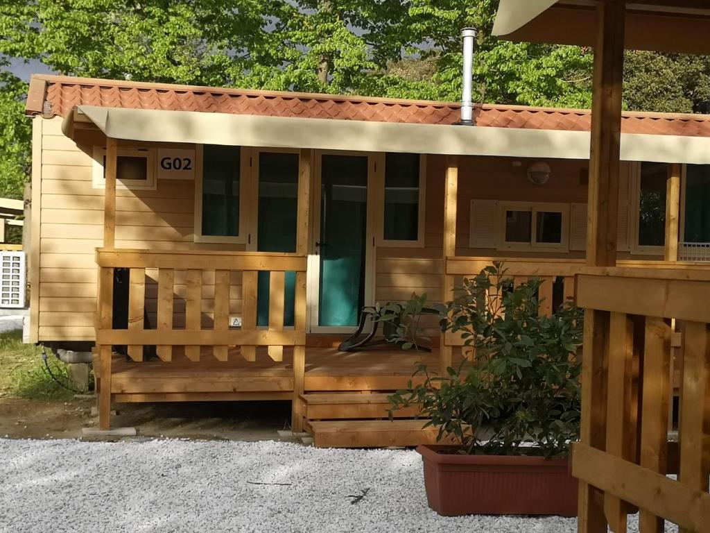 Balkón nebo terasa v ubytování Camping Paradiso