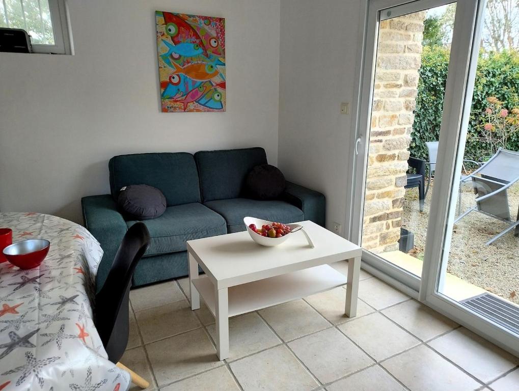 Posezení v ubytování Penty in Beg Meil