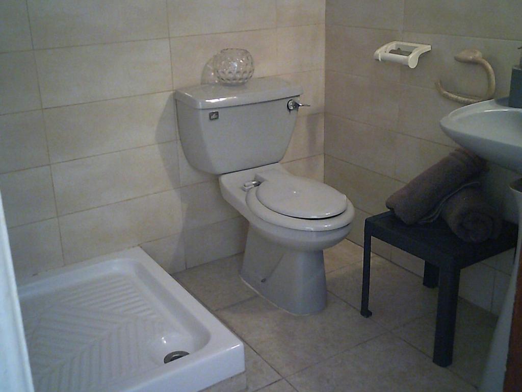 Koupelna v ubytování Panklitos Tourist Apartments