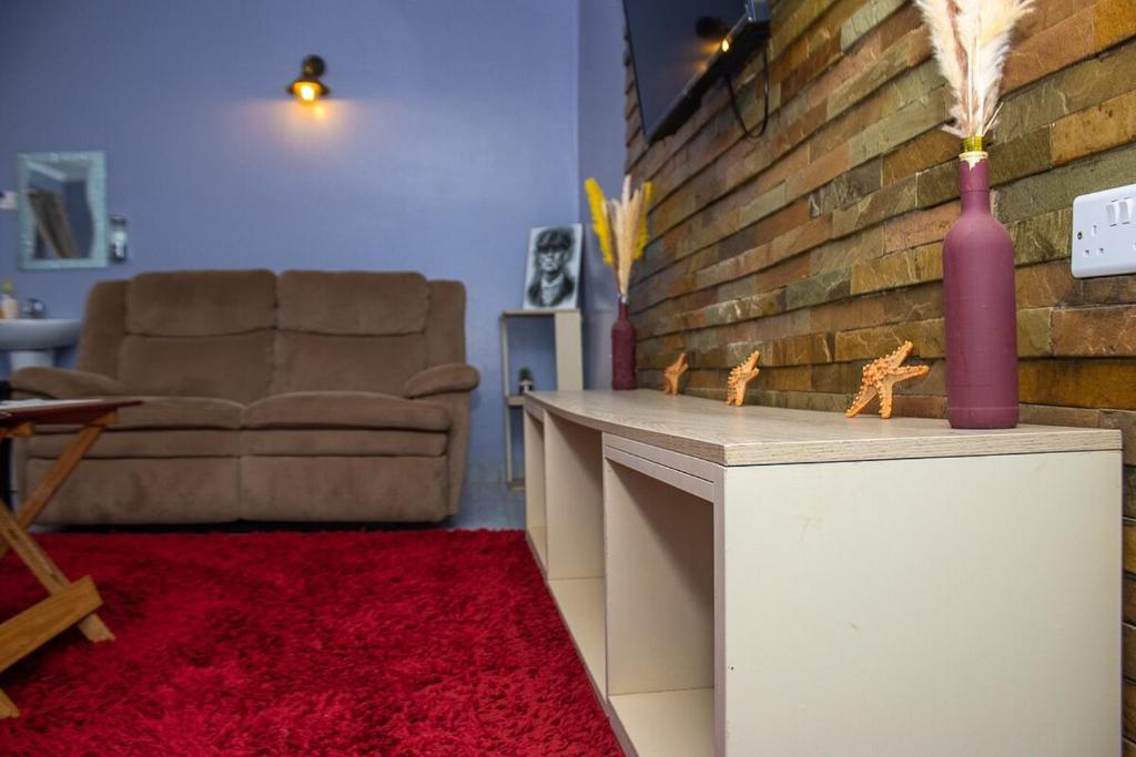 Posezení v ubytování Crystal Homes