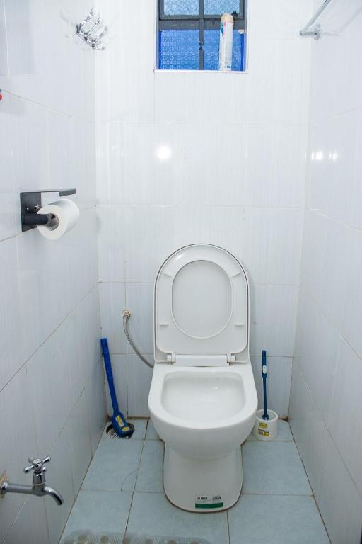 Koupelna v ubytování Crystal Homes