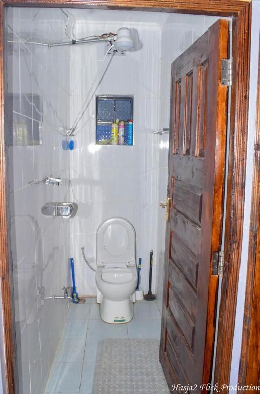 Koupelna v ubytování Crystal Homes