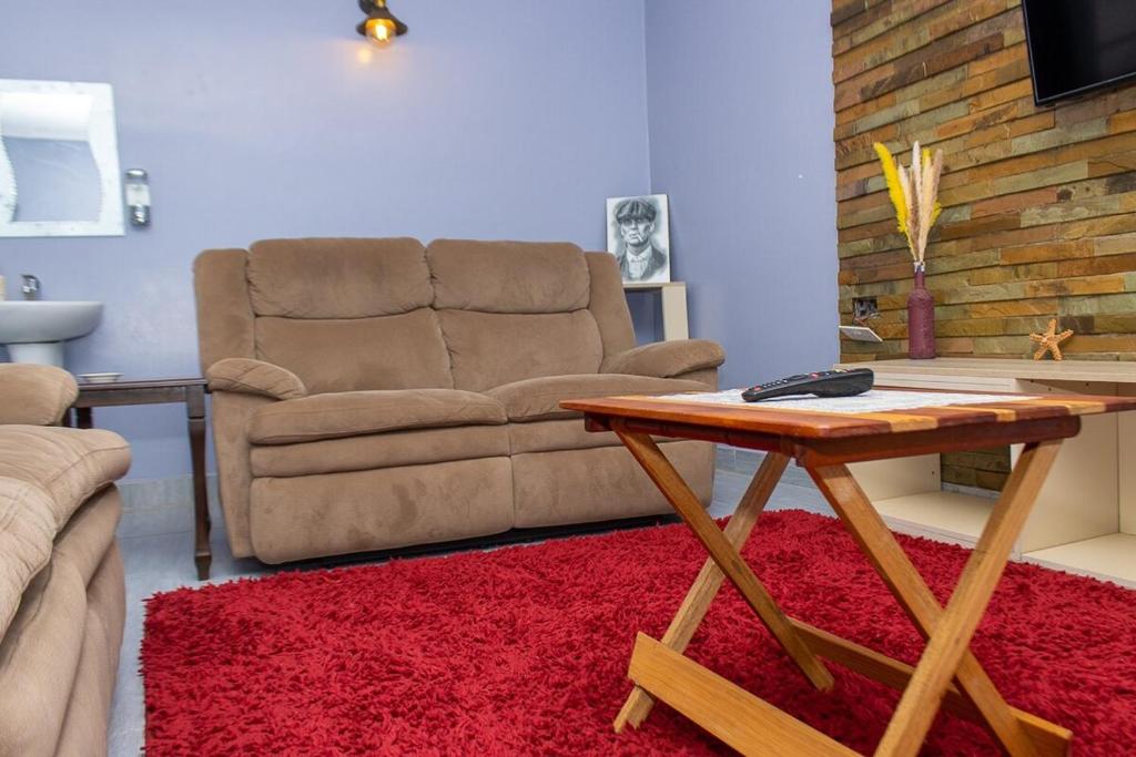 Posezení v ubytování Crystal Homes