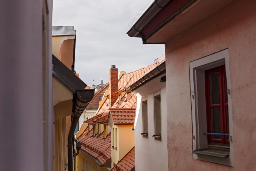 Budova, kde se aparthotel nachází