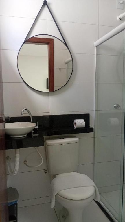 Koupelna v ubytování Hotel Itaberaba