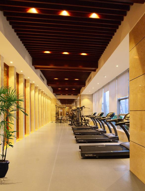 Fitness centrum a/nebo fitness zařízení v ubytování Sentosa Hotel Apartment Taoyuan Branch