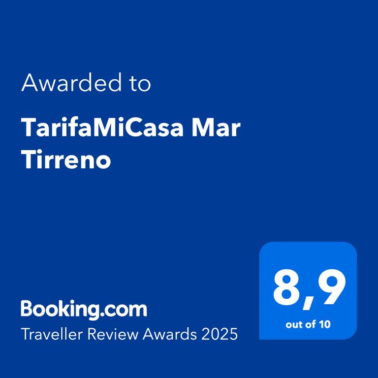 Certifikát, hodnocení, plakát nebo jiný dokument vystavený v ubytování TarifaMiCasa Mar Tirreno