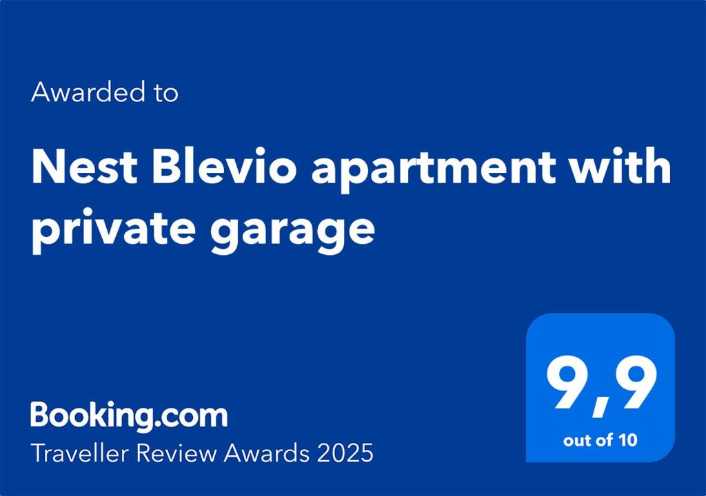Certifikát, hodnocení, plakát nebo jiný dokument vystavený v ubytování Nest Blevio apartment with private garage