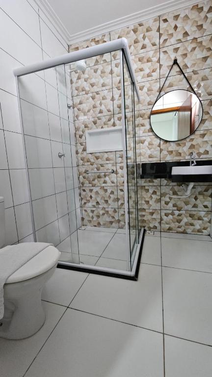 Koupelna v ubytování Hotel Itaberaba