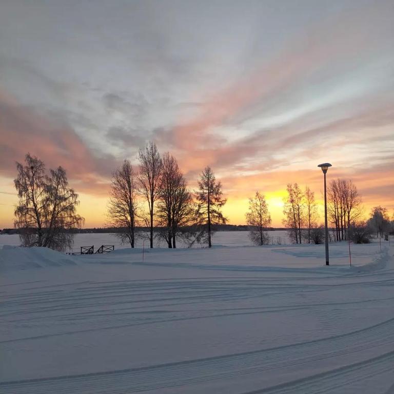 Kylpylähotelli Pohjanranta v zimě