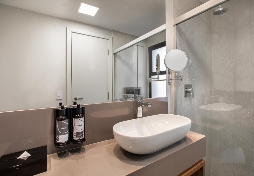 Ein Badezimmer in der Unterkunft INNSiDE by Meliá São Paulo ITAIM