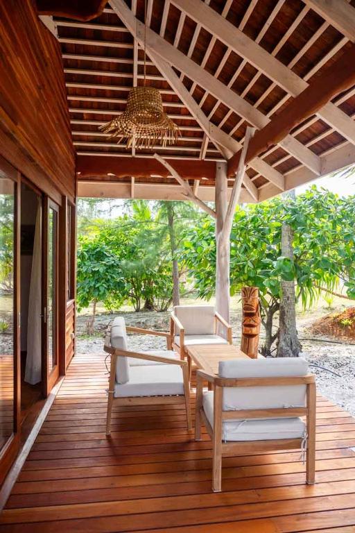 Zahrada ubytování Moorea Reef Bungalows