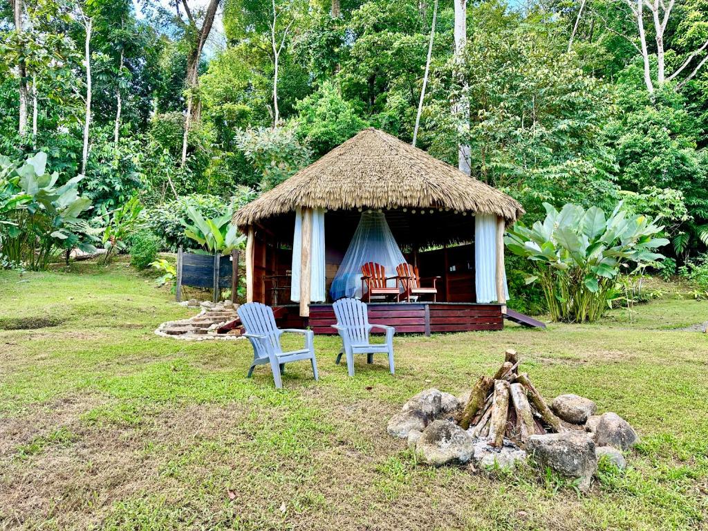 Zahrada ubytování Finca Terra Incognita - Wood cabins in the jungle