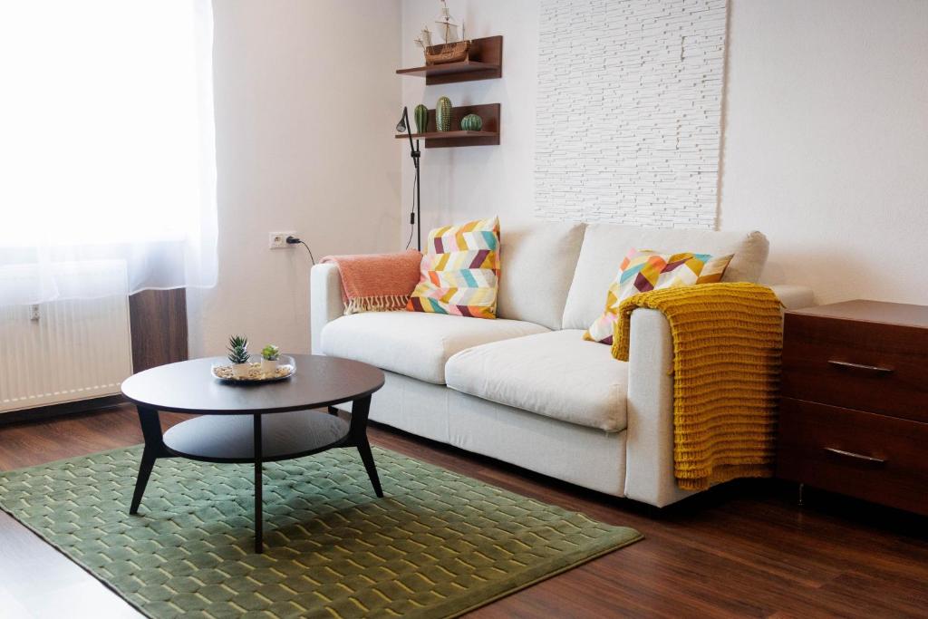 Posezení v ubytování Útulný apartmán v centre mesta