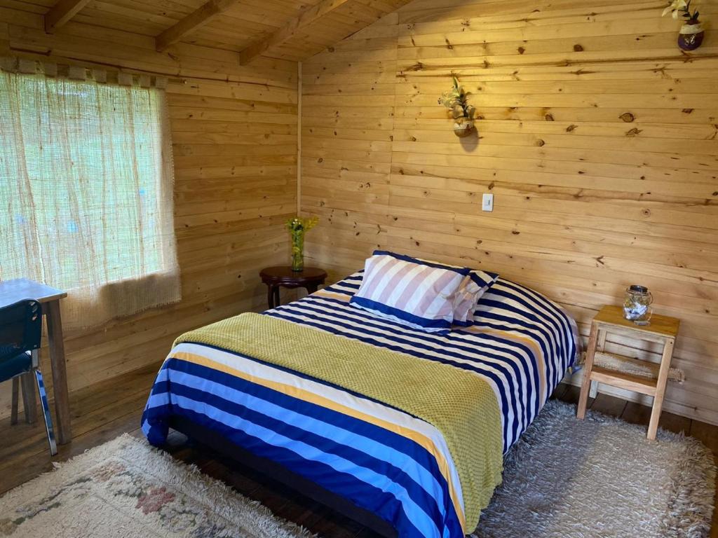 Cama o camas de una habitación en Serás Libre Refugio