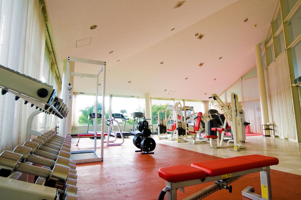 Fitness centrum a/nebo fitness zařízení v ubytování Sunrise Awaji