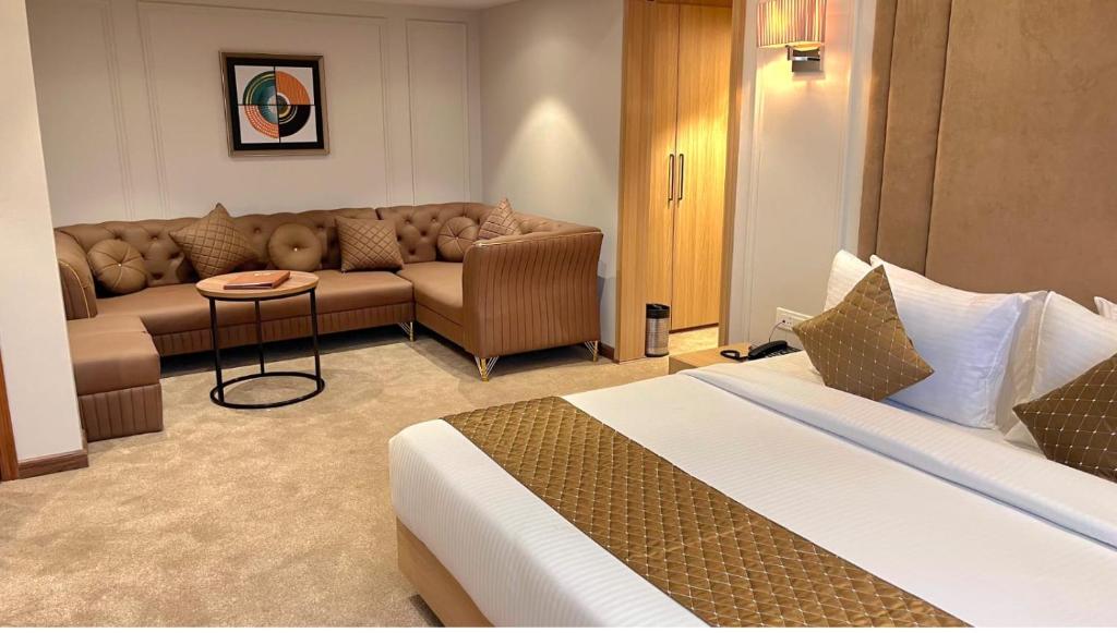 Posezení v ubytování Hotel Alwar Royals