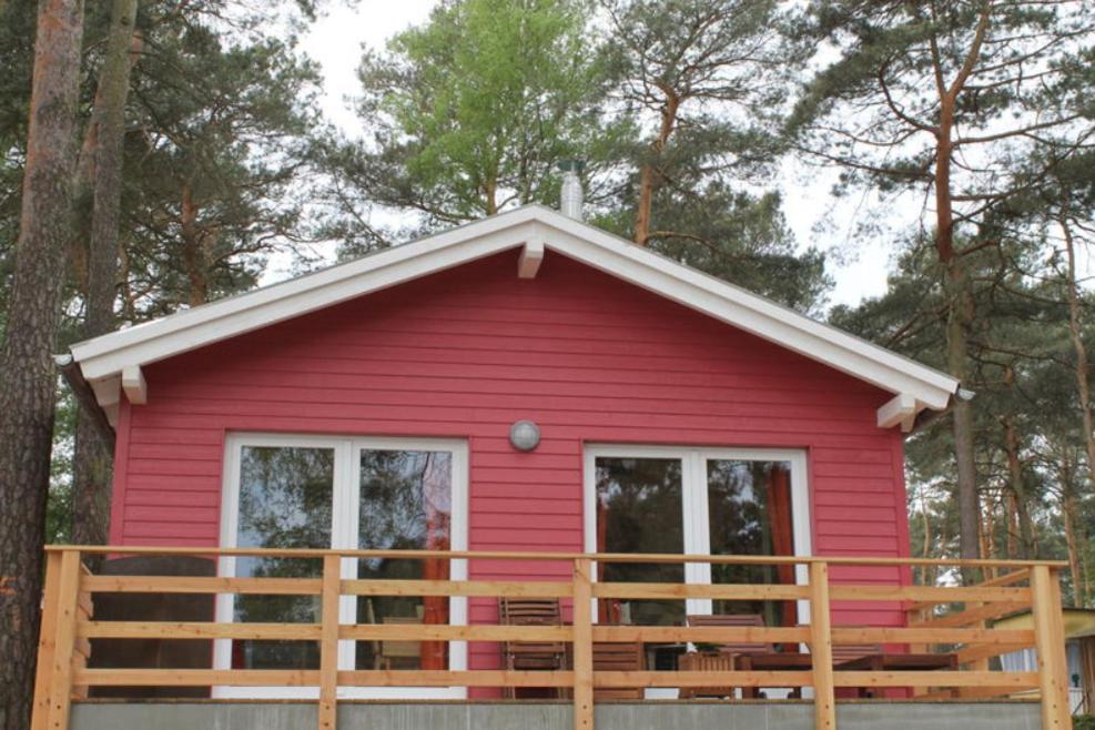 Bygningen som feriehuset ligger i