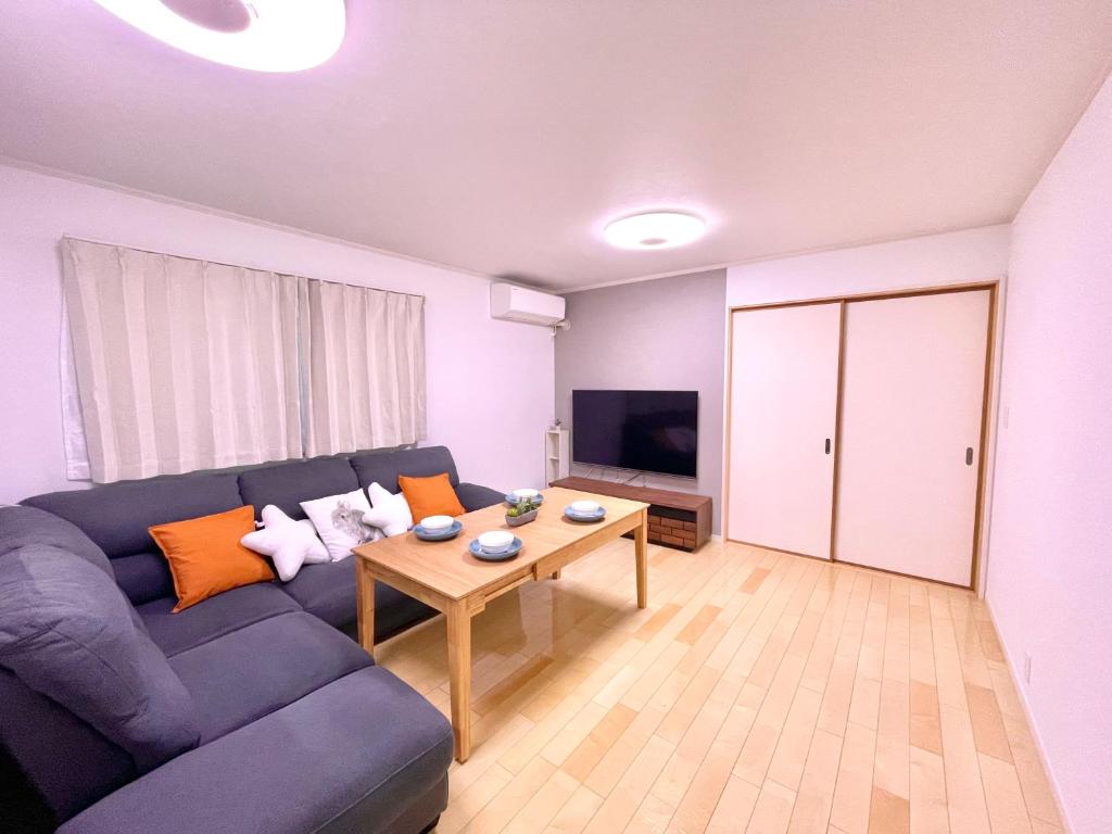 TV a/nebo společenská místnost v ubytování Skytree Urban House