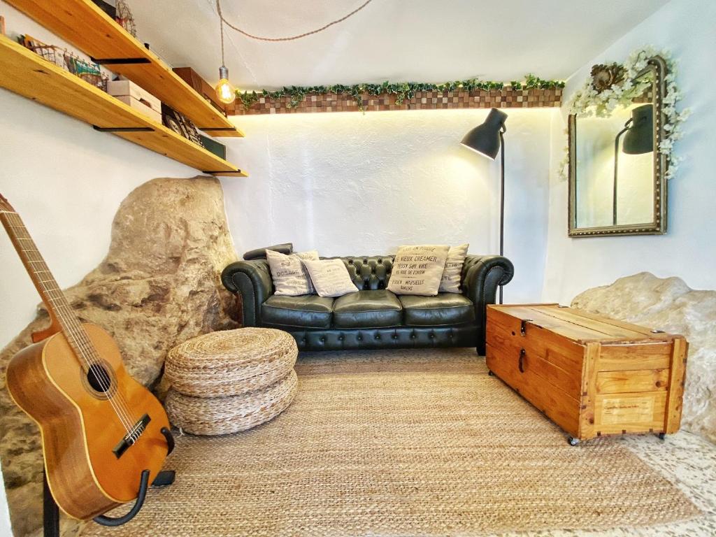Posezení v ubytování Castillo Suite 15 Comares