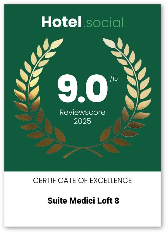 Certifikát, ocenenie alebo iný dokument vystavený v ubytovaní Italian Experience-Suite Medici
