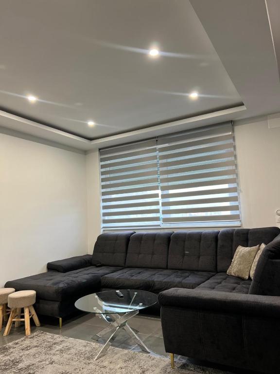 Posezení v ubytování Spacious and modern loft with Balneo space