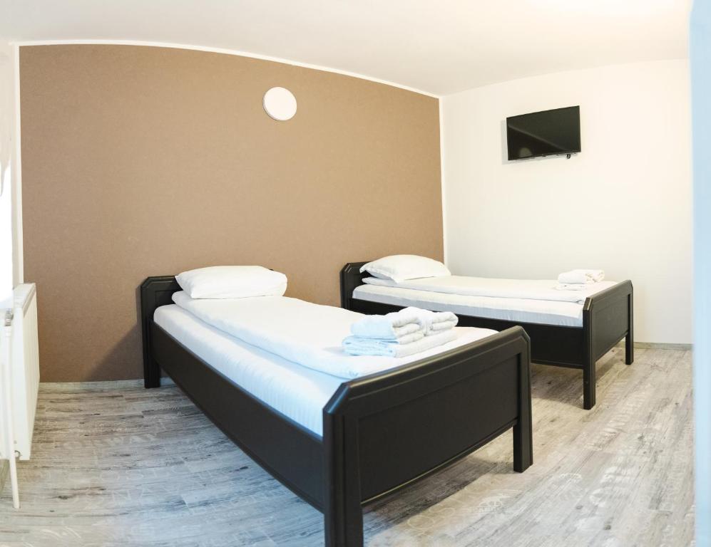 Postel nebo postele na pokoji v ubytování Myda
