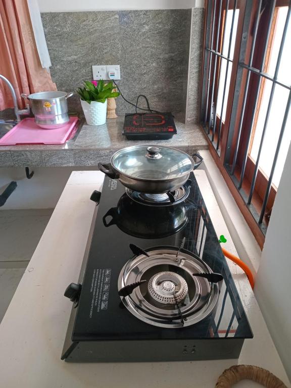 Kuchyň nebo kuchyňský kout v ubytování Oasis Suite