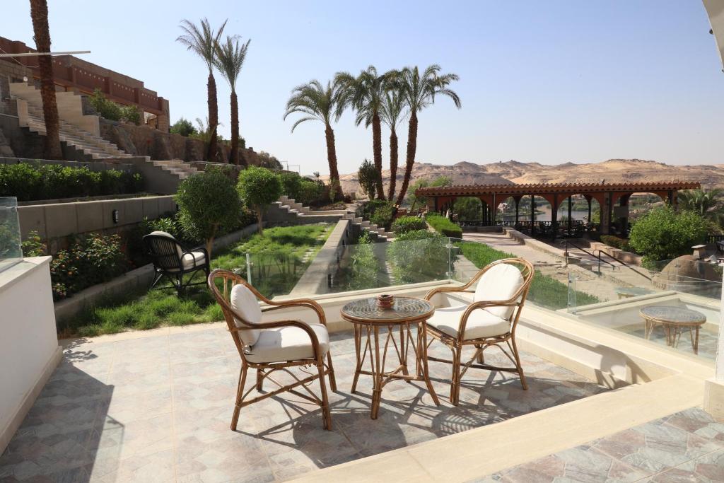 Pati o zona exterior de Basma Hotel Aswan