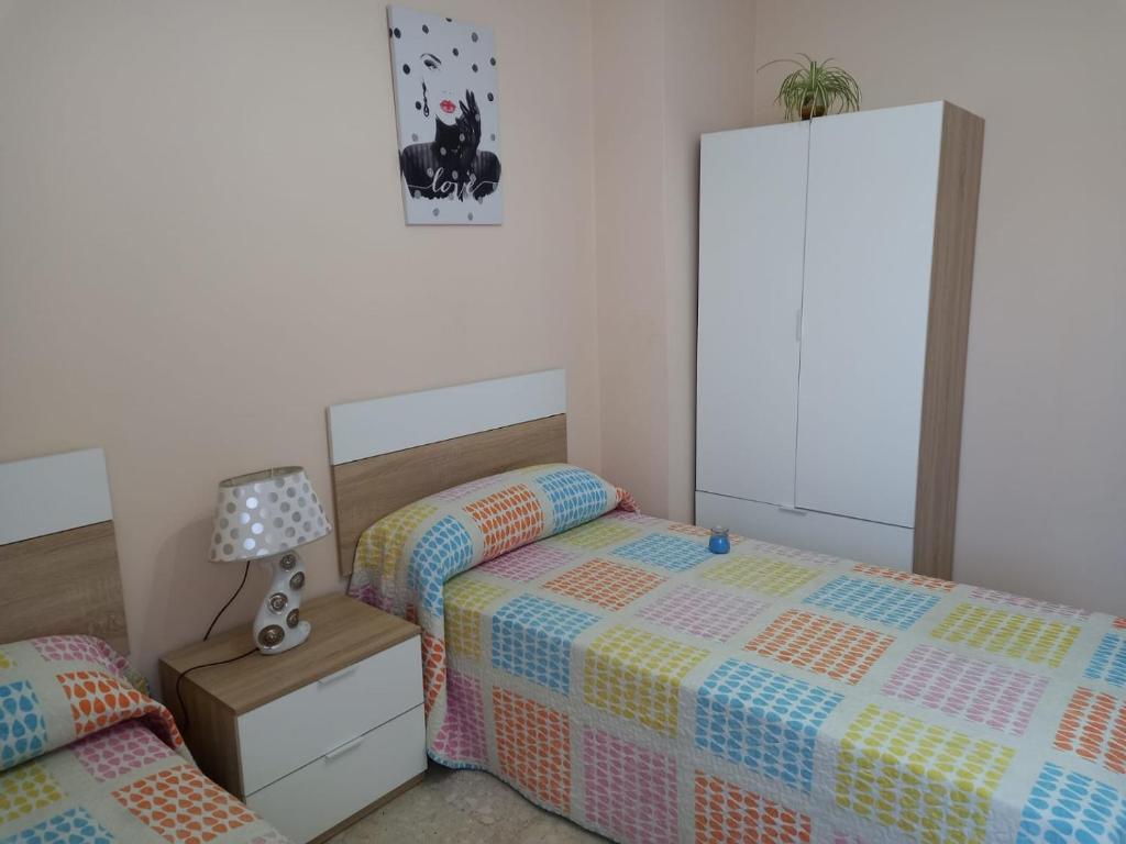 Posteľ alebo postele v izbe v ubytovaní Albergue Agarimo