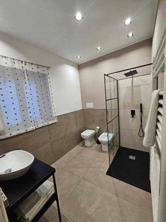 A bathroom at MeliKris home