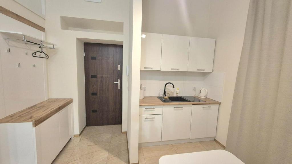 Kuchyňa alebo kuchynka v ubytovaní Topolowa Apartament z klimatem- Topolowa/Rynek/PKP