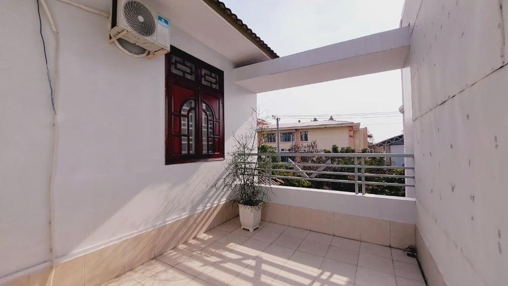 Balkón nebo terasa v ubytování Mekong INN