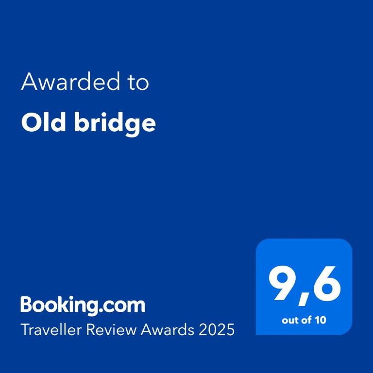 Certifikát, hodnocení, plakát nebo jiný dokument vystavený v ubytování Old bridge