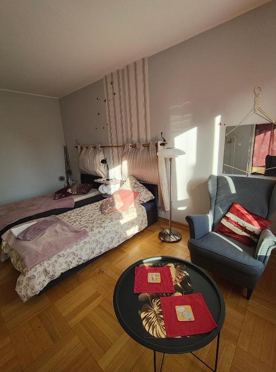 Postel nebo postele na pokoji v ubytování ToTuToTam