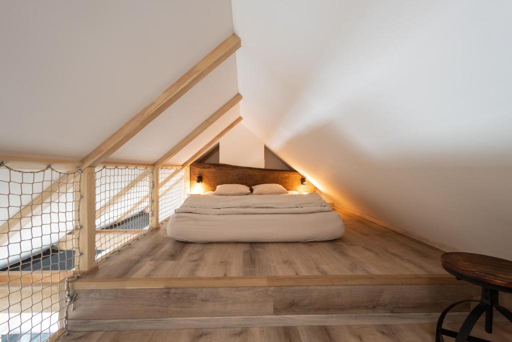 Postel nebo postele na pokoji v ubytování Apartmán Bella