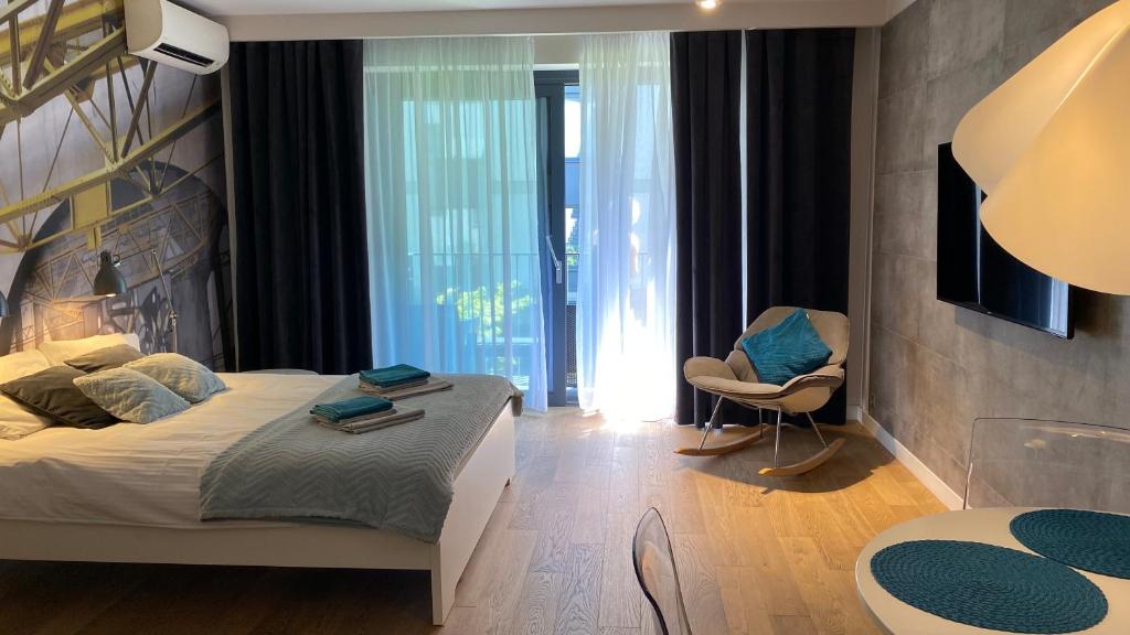 Posteľ alebo postele v izbe v ubytovaní Apartment in the Gantry Hall - W19
