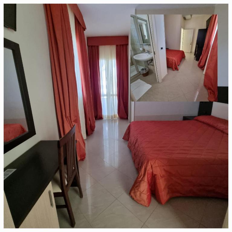 Postel nebo postele na pokoji v ubytování Hotel Azzurra