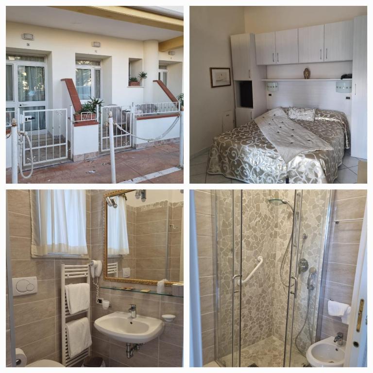 Koupelna v ubytování Hotel Azzurra