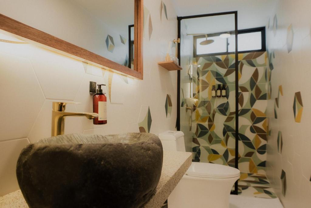 Ένα μπάνιο στο Narea San Bartolo